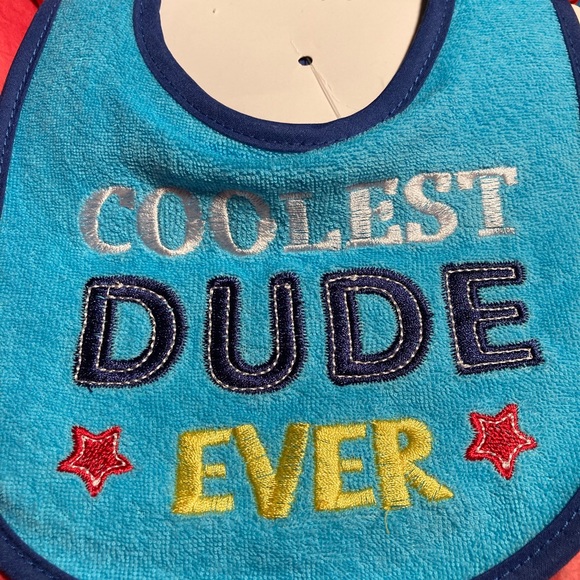 4 pack bibs self closure fun different sayings new 0+months nice gift - Picture 4 of 5